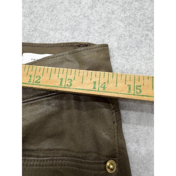 FRAME Jeans Womens 27 Olive‎ Le High Skinny Military Coated High Rise Denim - Picture 6 of 15